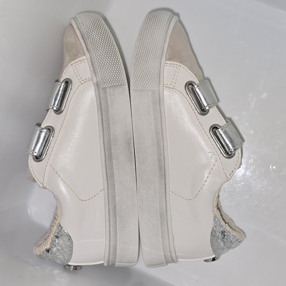 SteveMadden:Trezume Velcro Sneakers Fleece Lined Sparkly Pink Star, Lil Girl's:9 - Picture 6 of 15